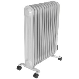 Масляный обогреватель РЕСАНТА ОМПТ-12Н [67/3/5] 2,5кВт, 570x140x650, 12 секций, 12,2 кг }